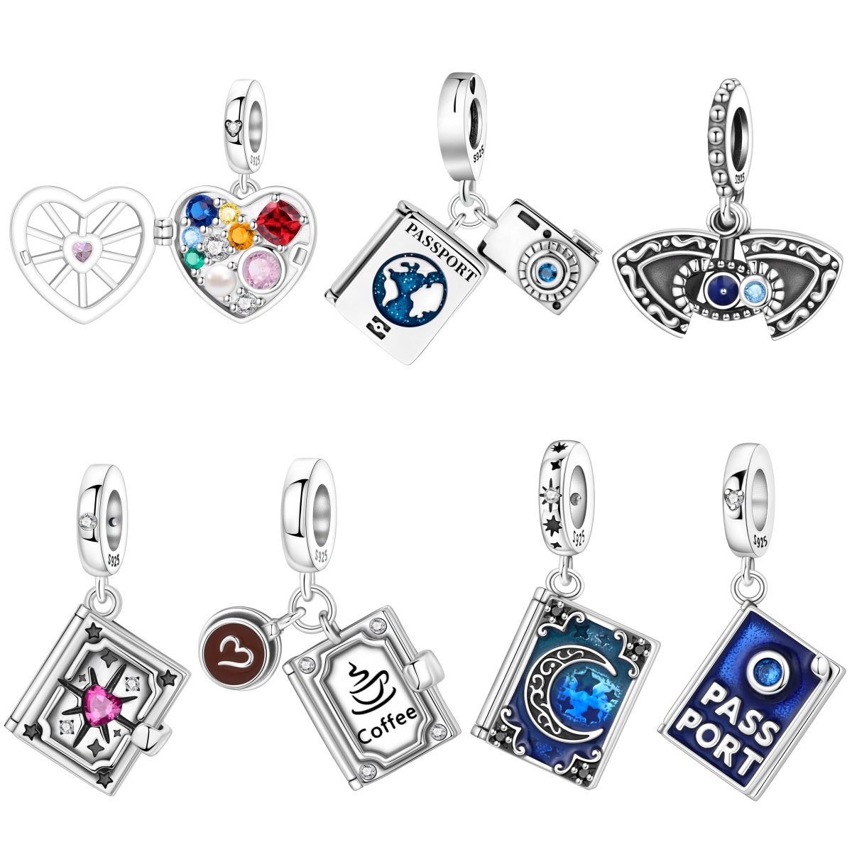 Jewelry Making Guide Book - MISEFF S925 Ayar Gümüş Açılabilir Charm