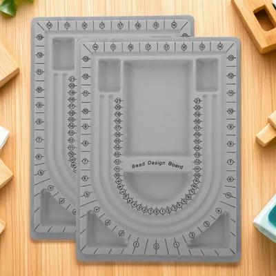 Jewelry Making Organizer - 2 adet boncuk tasarım panoları kolye