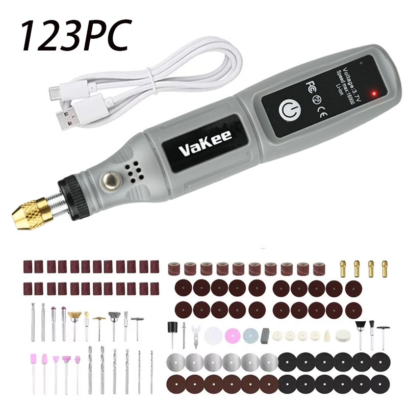 Jewelry Making Workshops - Vakee 16000RPM Döner Alet, 3.7V USB