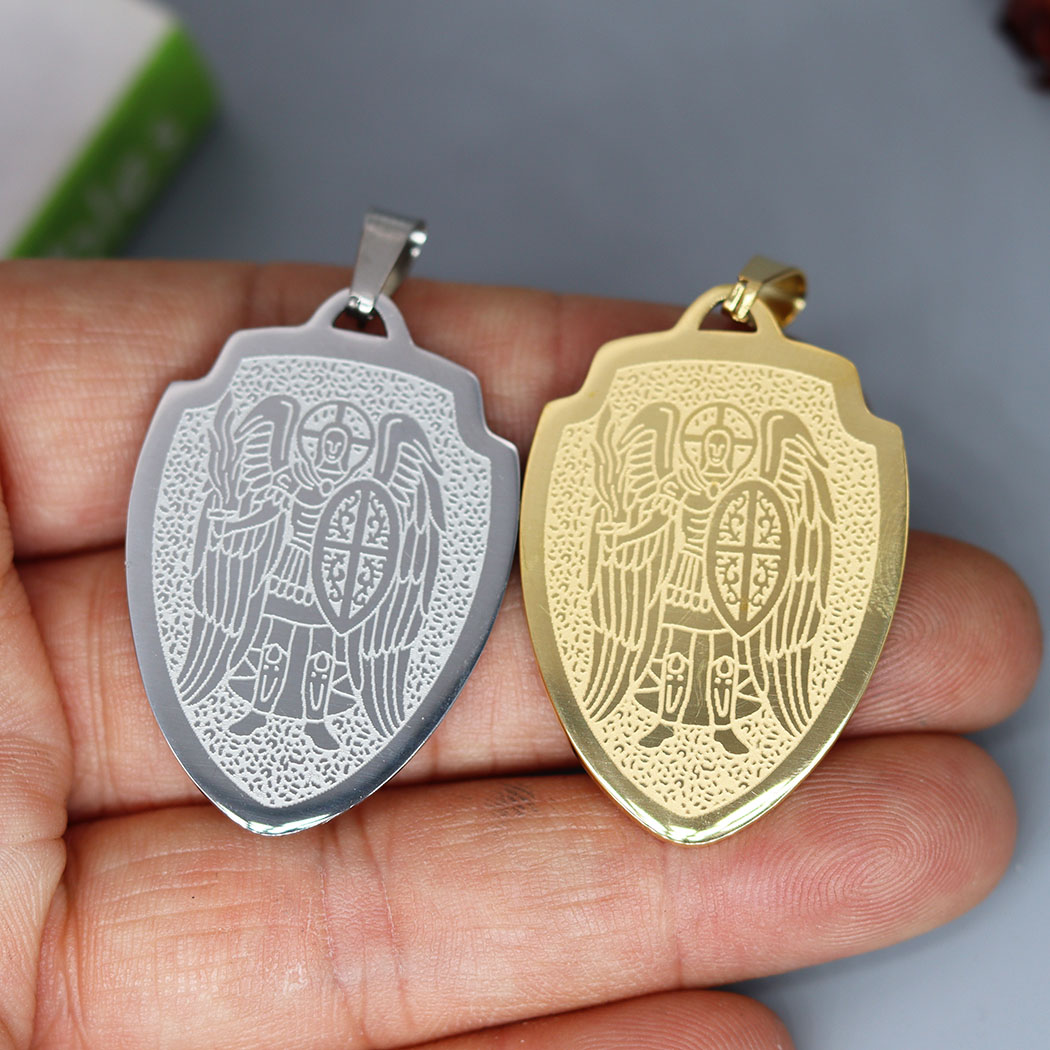 Jewelry Making Michaels - 2 adet/grup Archangel aziz Michael madalyon