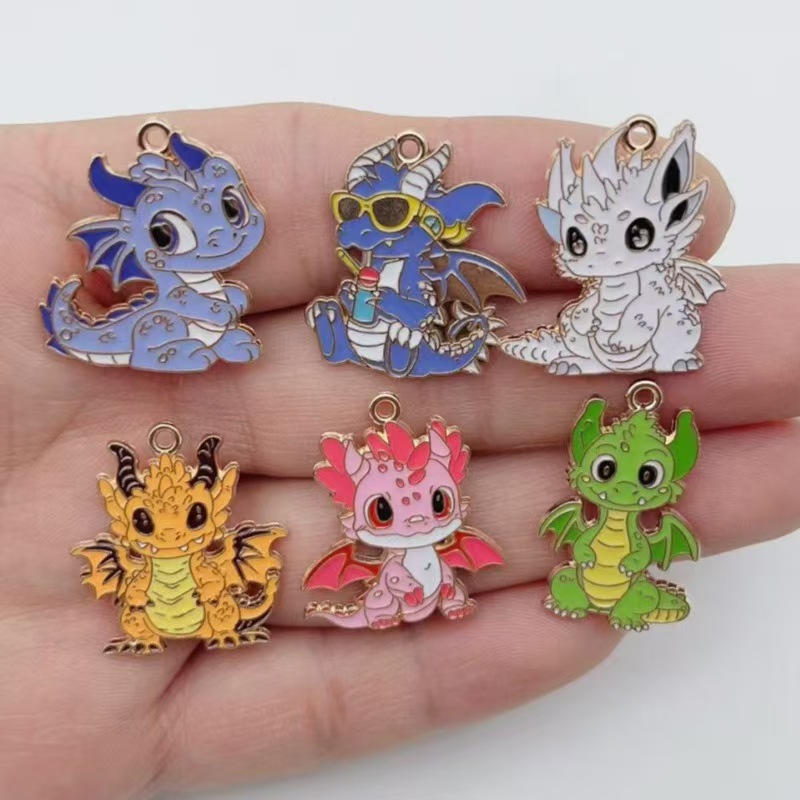 Jewelry Making Pendants - 10 adet Kişiselleştirilmiş Küçük Uçan Ejderha
