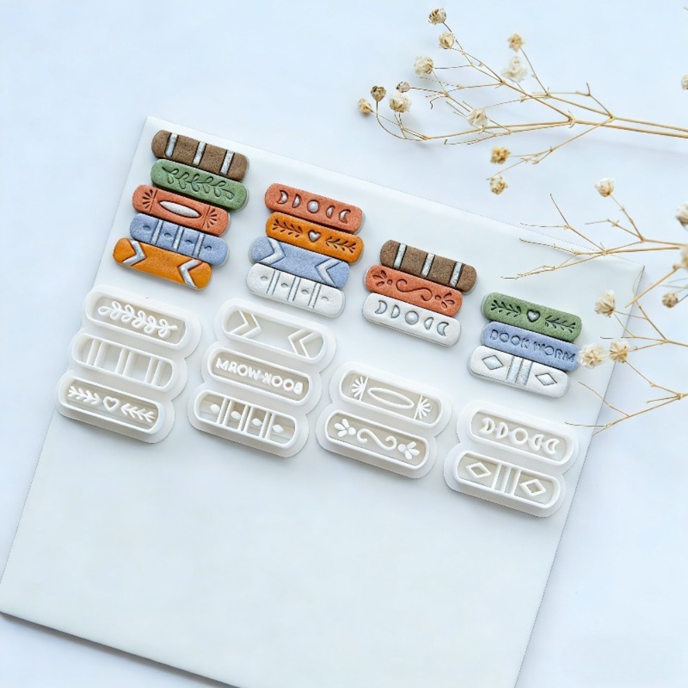 Jewelry Making Guide Book - 7 adet/takım kitap yığını temalı polimer