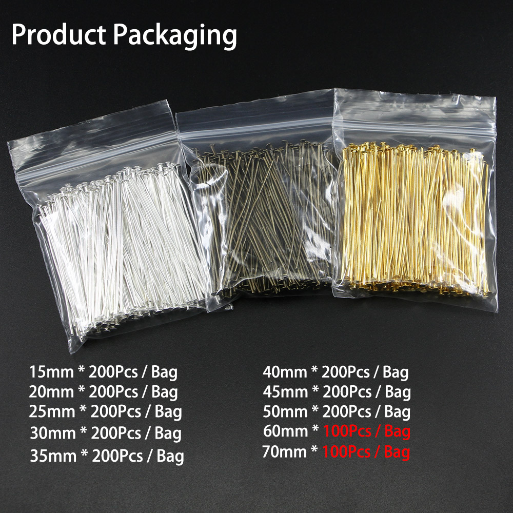 20 25 30 35 40 45 50 60 70 mm  - Jewelry Making Eye Pins incelemesi ve fiyatı