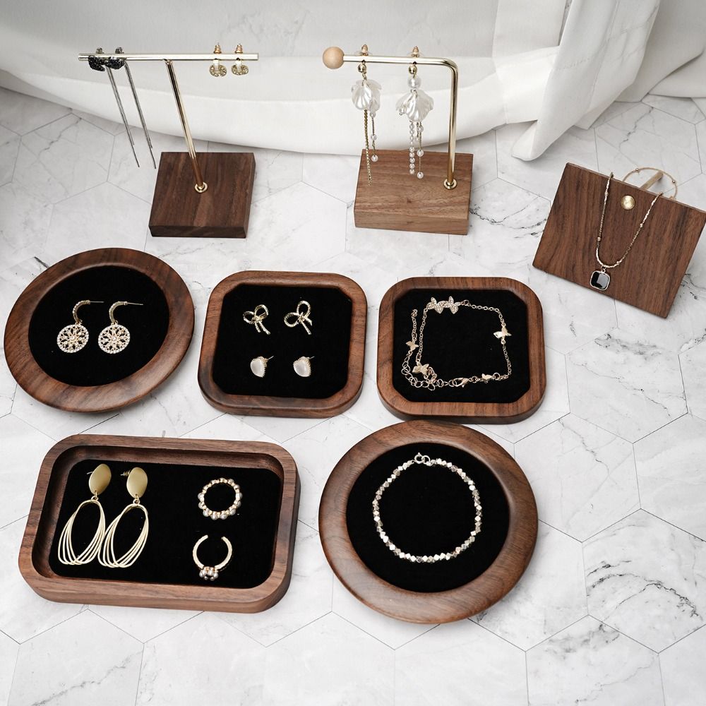 Basit Geometri Ahşap Yüzük Tep - Jewelry Making Organizer incelemesi ve fiyatı