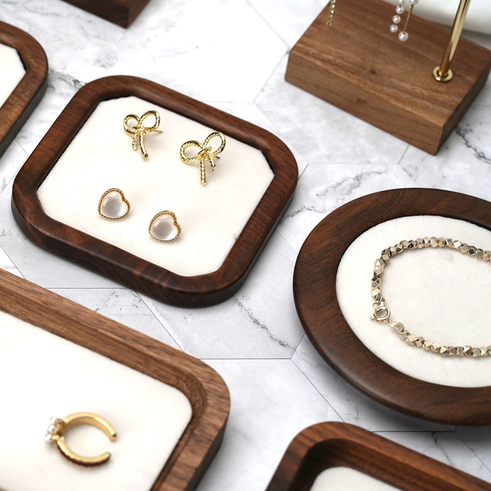 Basit Geometri Ahşap Yüzük Tep - Jewelry Making Organizer incelemesi ve fiyatı