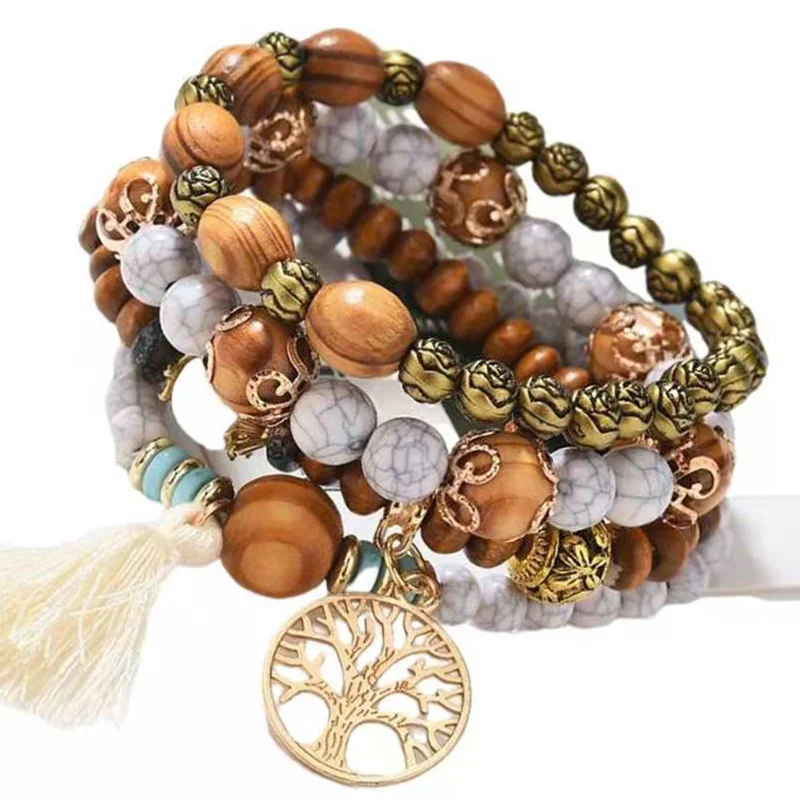 4'lü Boho Hayat Ağacı Bileklik - Jewelry Making Kits For Girls incelemesi ve fiyatı