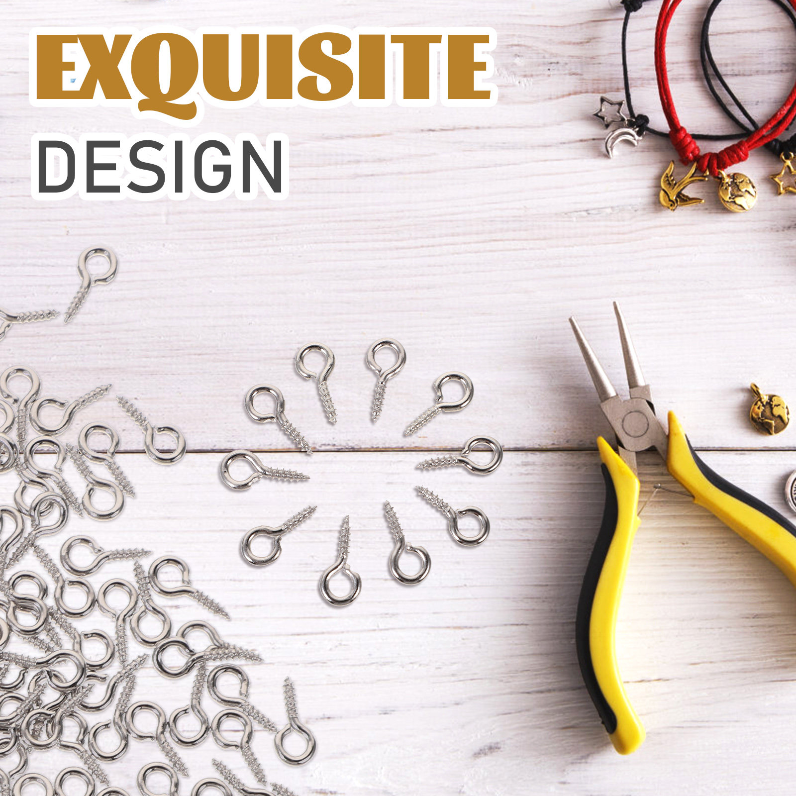 500 Adet Mini Vidalı Göz Pimi  - Jewelry Making Eye Pins incelemesi ve fiyatı