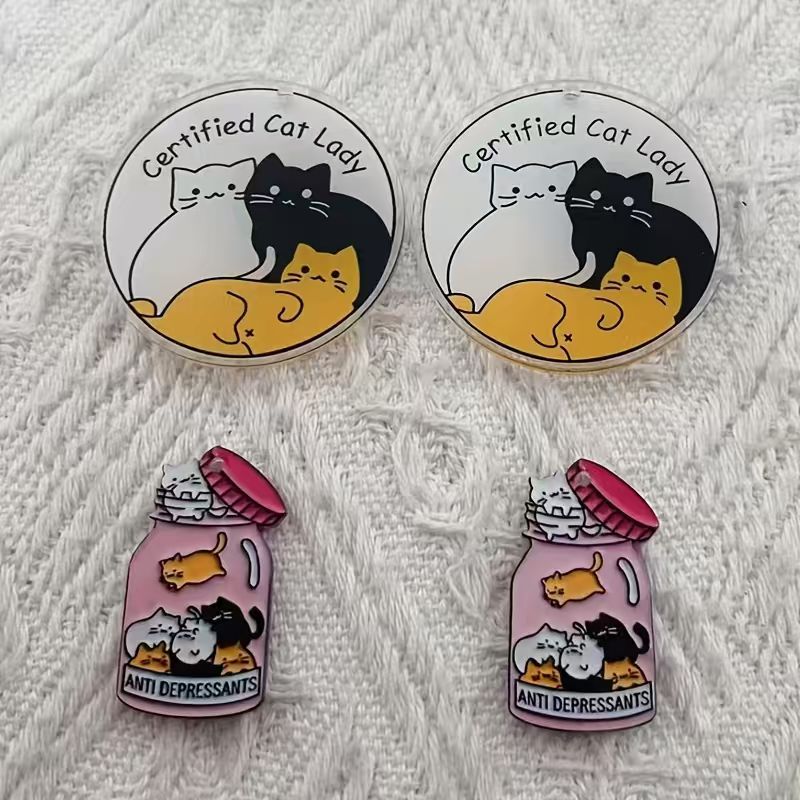 10 adet akrilik sevimli kedi k - Jewelry Making Pendants incelemesi ve fiyatı