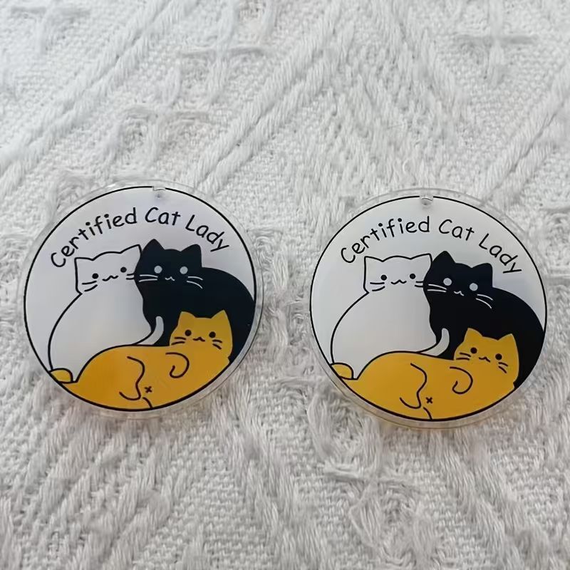 10 adet akrilik sevimli kedi k - Jewelry Making Pendants incelemesi ve fiyatı
