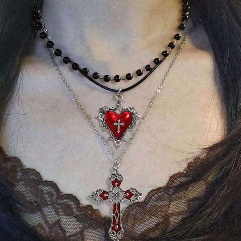 Y2K Punk Gotik Çok Katmanlı Ko - Jewelry Making Kits For Girls incelemesi ve fiyatı