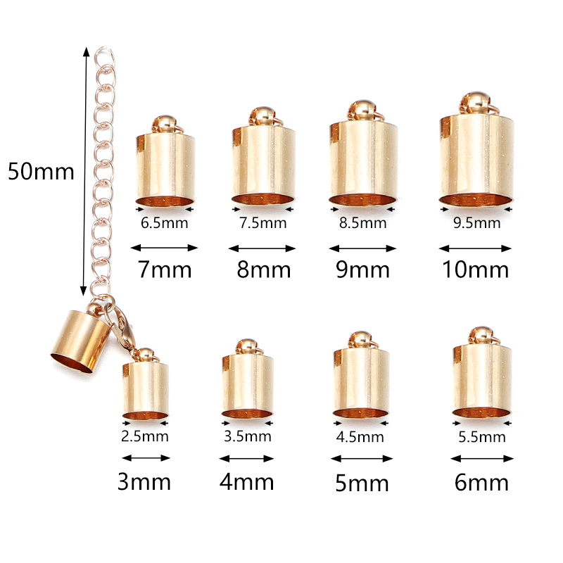 10 takım deri kordon uç kapakl - Jewelry Making Factory incelemesi ve fiyatı