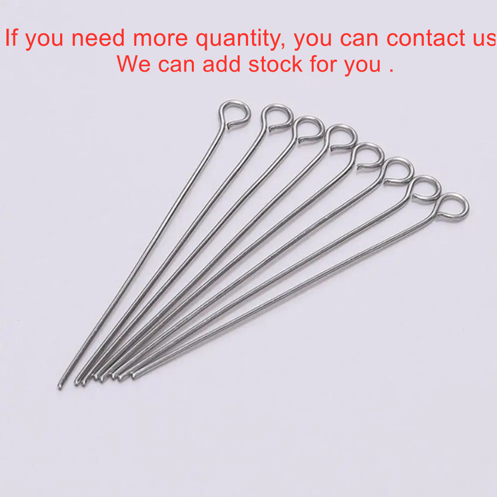 100 adet 20 25 30 35 40 45 50m - Jewelry Making Eye Pins incelemesi ve fiyatı