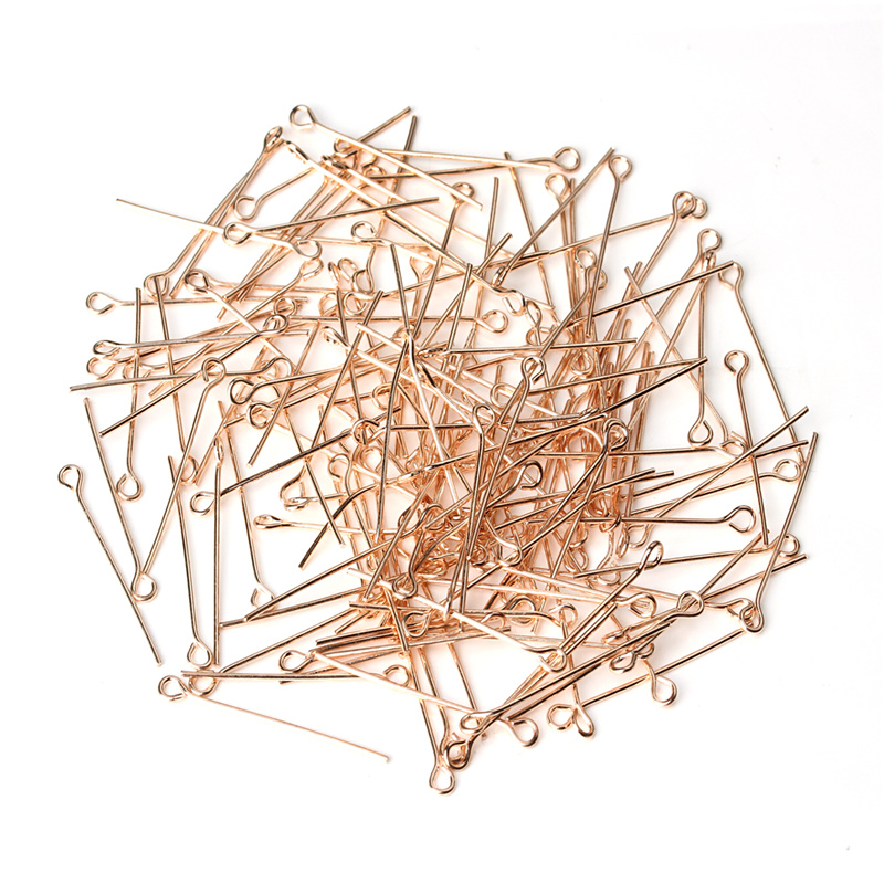200 adet/grup 50mm Gül Altın R - Jewelry Making Eye Pins incelemesi ve fiyatı