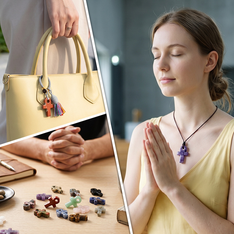 Ametist Kristal Ankh Çapraz Ko - Jewelry Making Michaels incelemesi ve fiyatı