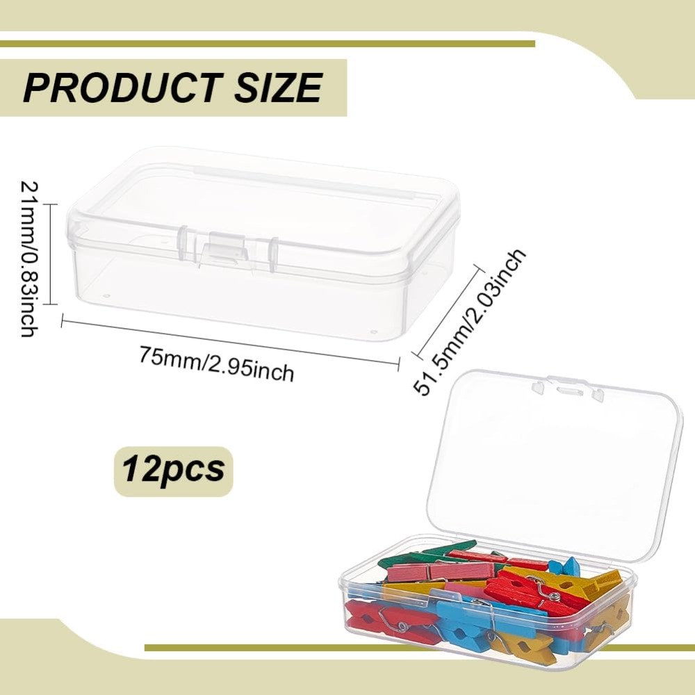 12 paket Dikdörtgen PP Plastik - Jewelry Making Organizer incelemesi ve fiyatı