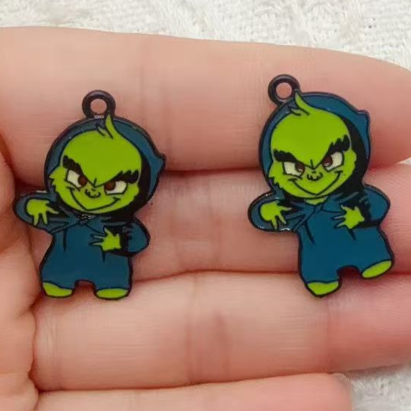 10 adet alaşımlı yağlı boyalı  - Jewelry Making Factory incelemesi ve fiyatı