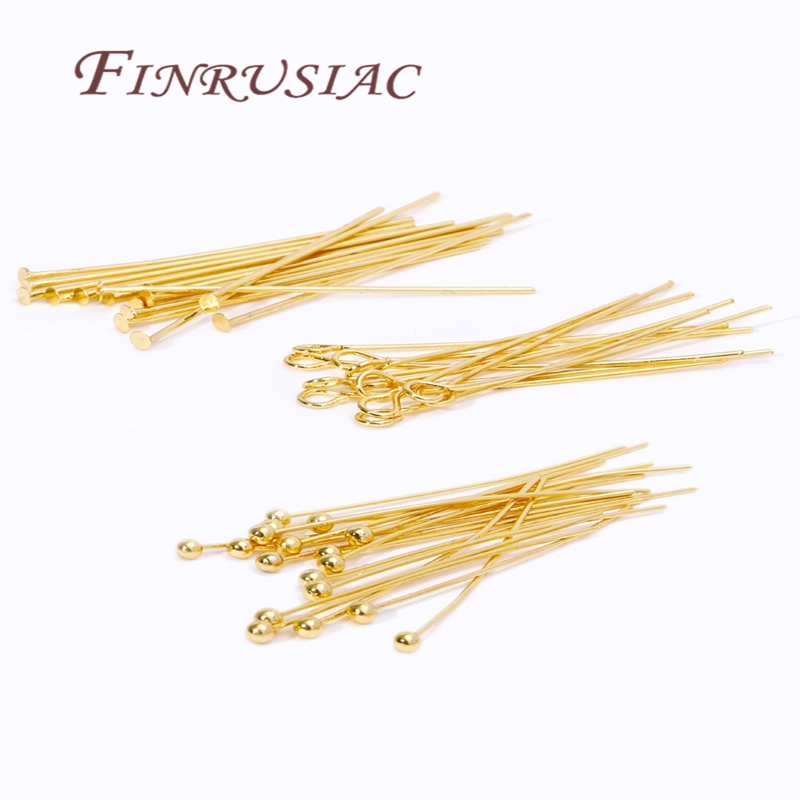 50 adet 20-50mm altın kaplama  - Jewelry Making Eye Pins incelemesi ve fiyatı